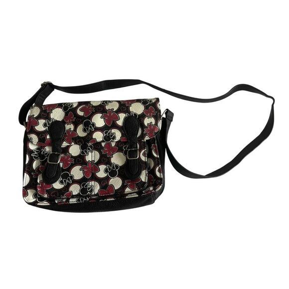 Disney Handbags - Disney parks Minnie Mouse crossbody faux leather bag